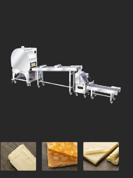Automatyczna maszyna do produkcji ciasta na rolki wiosenne i ciasta na samosy - ANKO Automatyczna maszyna do produkcji ciasta na rolki wiosenne i ciasta na samosy